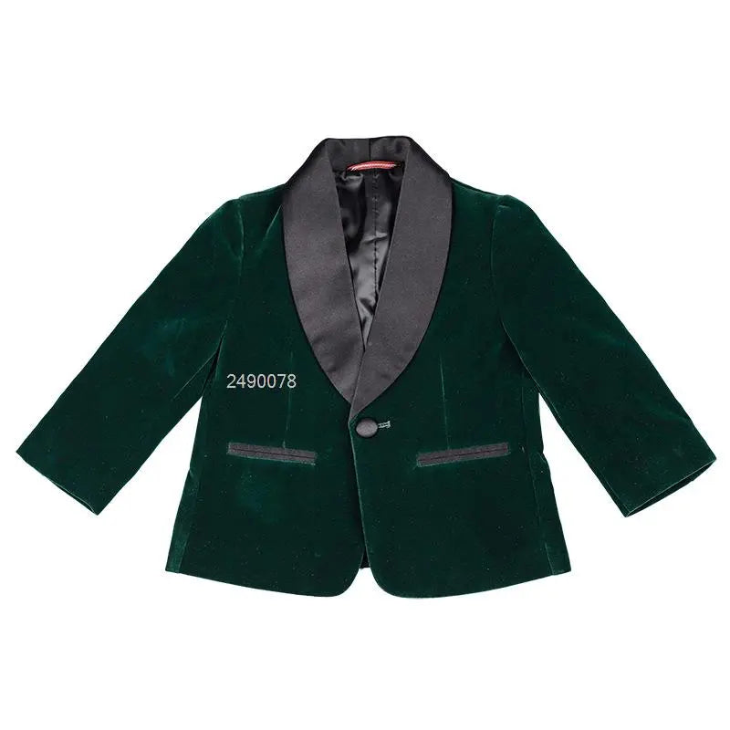 Gentleman  Dress Baby Boys Velvet Jacket