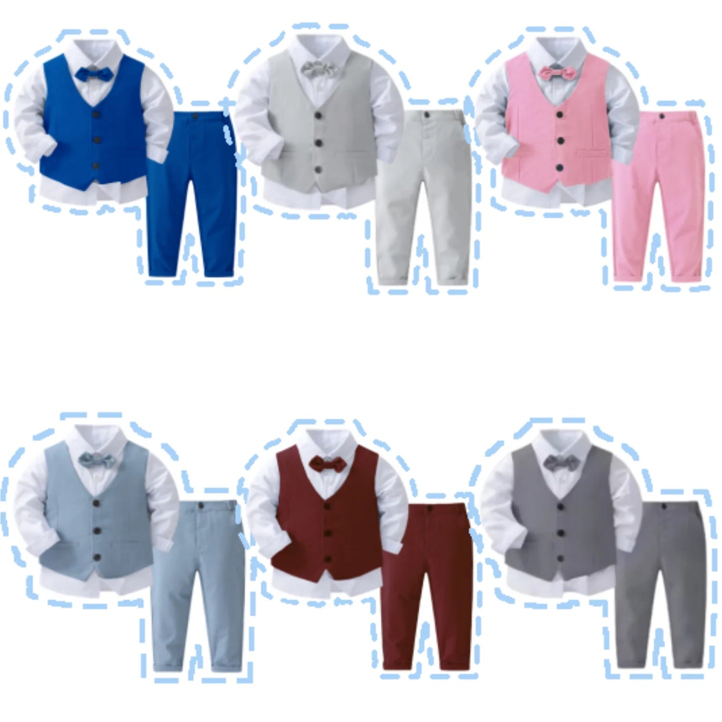 Gentleman Outfits Birthday  for Boy Children