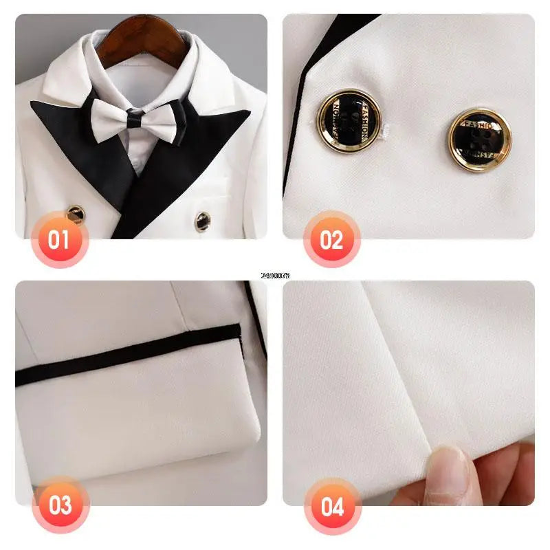 Children White Wedding Suit Boys